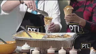 Pierogies In  A Cone