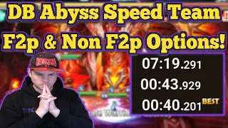 DB Abyss Speed Team - F2p & Non F2p Options - Summoners War