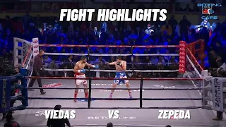 Luis Viedas vs  William Zepeda Fight Highlights