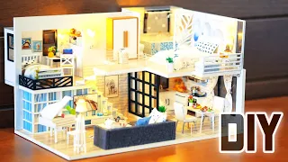 DIY Miniature Dollhouse Kit || Shine Your Way - Duplex Apartment - Relaxing Satisfying Video