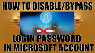 Disable Windows Login Password from Microsoft Account | Windows 10 Version 1903