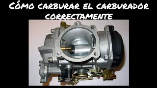 Como carburar una moto correcta mete. Muy fácil deaserlo sin saber de mecánica