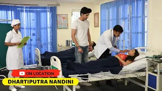 On Location Dhartiputra Nandini Sumitra Aur Nandini Dono Ki Halat Nazuk | Shagun Singh Aman Jaiswal