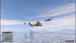 The Savage Helicopter and it's brutal explosive cannon | GTA Online