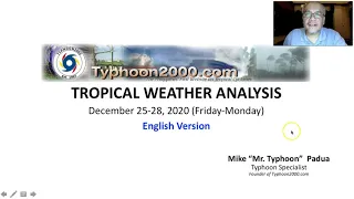 T2K Tropical Weather Analysis for Dec 25-28, 2020 (Fri-Mon) [English Ver]