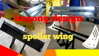 how to make spoiler wing of a tricycle//paano gumawa Ng spoiler Ng tricycle