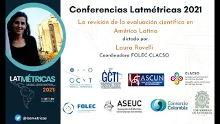 Cuarta sesión en Métricas Responsables: "La revisión de la evaluación científica en América Latina"