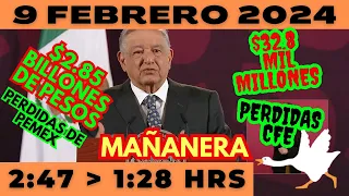 💩🐣👶 AMLITO | Mañanera *Viernes 09 de febrero 2024* | El gansito veloz 2:47 a 1:28.