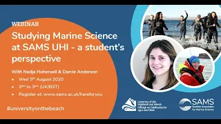 Studying Marine Science at SAMS UHI - a student's perspective