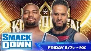 WWE 2K24 Smackdown Live 5-10-2024 King of The Ring FR Tama Tonga Vs Angelo Dawkins