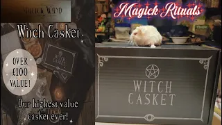 Witch Casket January 2024 Unboxing Theme Magick Rituals - Magickal Monthly Witchy Subscription Box