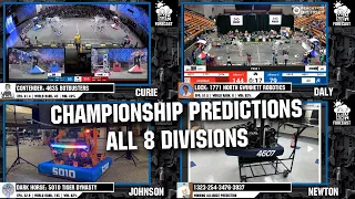 Championship FRC Forecast | All 8 Division Predictions