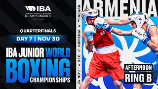 Day 7 | Ring B | Afternoon session | IBA Junior World Boxing Championships | Yerevan 2023