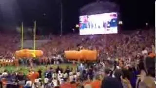 Clemson rubs the rock and runs down The Hill