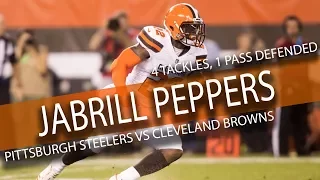 Jabrill Peppers BROWNS DEBUT Highlights vs Steelers // 4 Tackles, 1 Pass Defended // 9.10.17