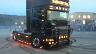 Scania truck drifting medium