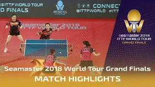 Mima Ito/Hina Hayata vs Jeon Jihee/Yang Haeun | 2018 ITTF World Tour Grand Finals Highlights (1/2)