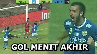 10 Gol Menit Menit Akhir Paling Dramatis Persib Bandung