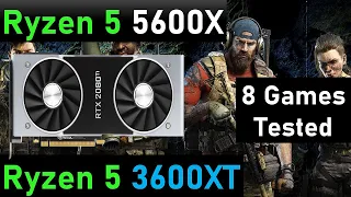 New Ryzen 5 5600X vs Ryzen 5 3600XT with RTX 2080TI benchmarks Test in 9+ Games