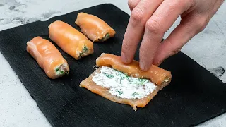 Appetizer with French inspiration - fine chicken breast with cheese cream!