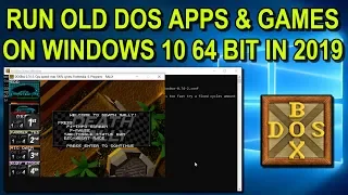 How to install DosBox and run Old DOS Applications and Games on Windows 10