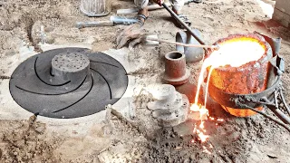 Thinnest impeller casting process using sand mold | complete process