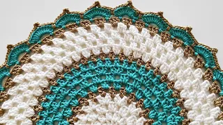 How to make easy crochet placemat pattern for beginners - simple stitch placemats knitting pattern