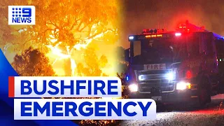 Perth bushfires: Emergency warnings now in place | 9 News Australia