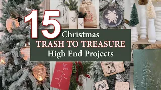 15 DIY Trash to Treasure Christmas Crafts • Easy Quick & Cheap DIY Ideas for your Holiday home decor