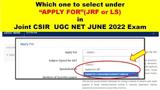Take time||Think Wisely  before selecting this option in CSIR UGC NET Exam!!JRF or LS