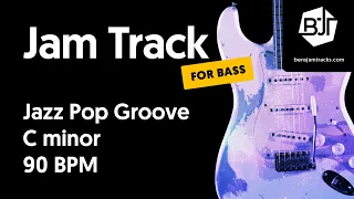 Jazz Pop Groove Jam Track in C minor (for bass) "Circular Quay" - BJT #55