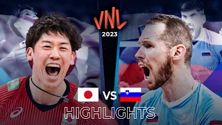JAPAN vs SLOVENIA | Highlights | Men's VNL 2023