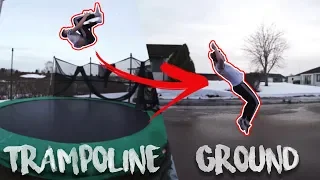 How to take your Backflip from TRAMPOLINE to GROUND! (Easy beginner Tutorial)