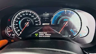 BMW 530e 2018 Hybrid service light reset
