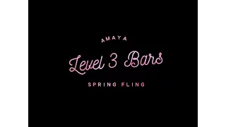 Amaya Level 3 gymnastics bar routine Spring Fling