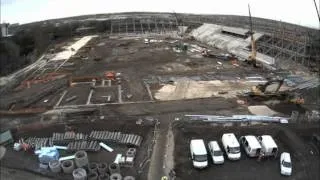 Rotherham United FC - New Stadium Construction Timelapse Aug 2011 - Feb 2012