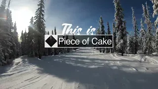 This is Piece of Cake POV at Big White Ski Resort (4k)