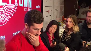 Dylan Larkin delighted to see Red Wings end 2019 well