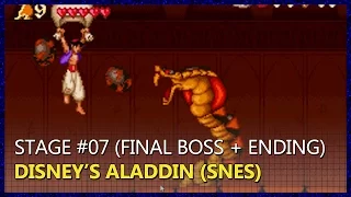 Disney's Aladdin (SNES) - Stage #07 (Final Boss & Ending)