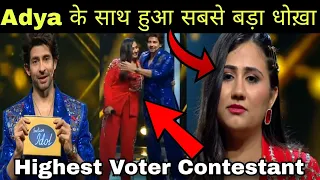 indian idol 14 why unfair with adya mishra in grand finale || adya mishra was in top 3 grand finale