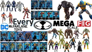 Every DC Multiverse McFarlane Toys Mega Scale Comparison List
