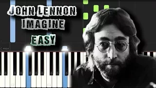 John Lennon - Imagine - EASY - Piano Tutorial Synthesia (Download MIDI)