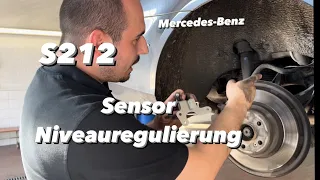 Mercedes S212|W212 E Klasse T-Modell Niveauregulierung defekt | Höhenstands Sensor wechseln | KENO