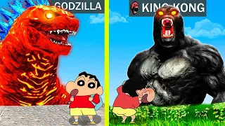 KING KONG FAMILY V/s GODZILLA FAMILY in GTA 5 | THUGBOIMAX