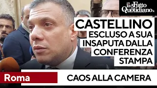 Caos a Montecitorio, Castellino escluso a sua insaputa dalla conferenza stampa alla Camera