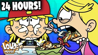 24 Hours At The Loud House Dinner Table! ⏰🍝  | The Loud House