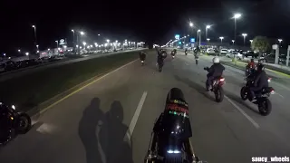 Orlando Bike Night Stunt Ride