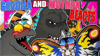 Godzilla Reacts| ♪ GODZILLA VS MOTHRA THE MUSICAL - Animated Song