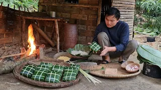 Making Chưng cake to celebrate Vietnamese traditional New Year, Survival Instinct, Wilderness Alone