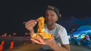 Prachuap Khiri Khan STREET FOOD Paradise / Beach Night Market / Thailand Motorbike Tour